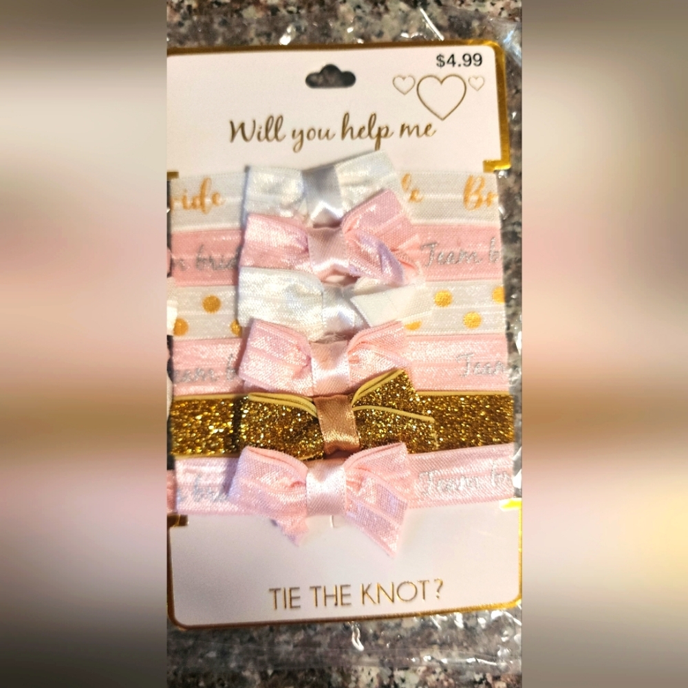 Bride hair ties bundle